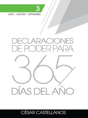 cover image of Declaraciones de Poder para 365 días del Año, Volumen 3